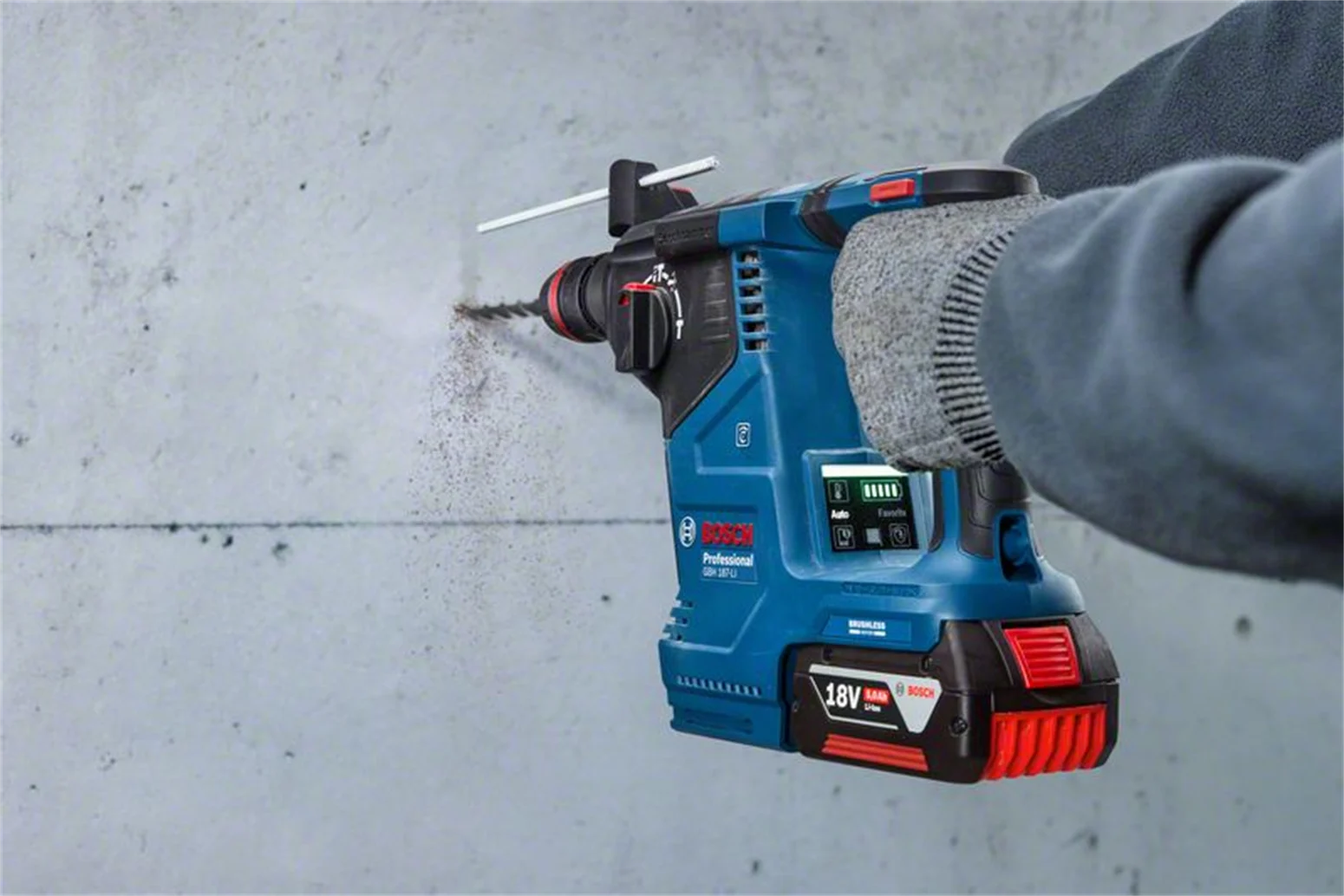 Bohrhammer SDS-Plus Bosch GBH 187-LI One Chuck – Bild 4
