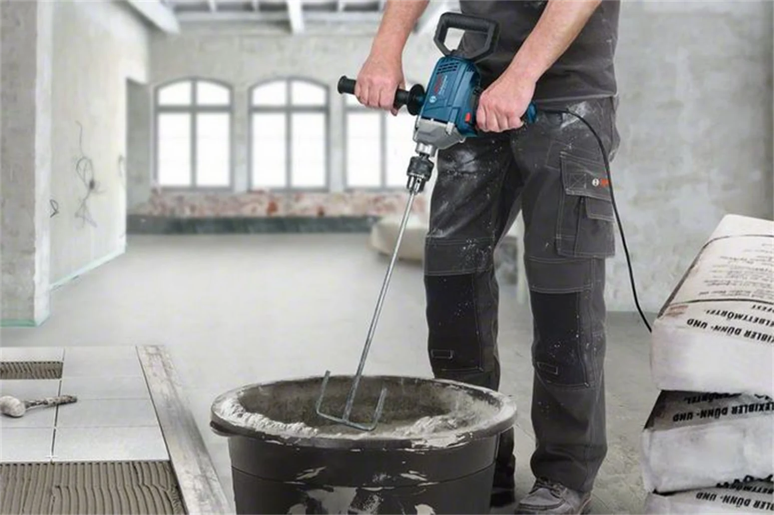 Bohrmaschine ohne Schlag Bosch GBM 1600 RE – Bild 3