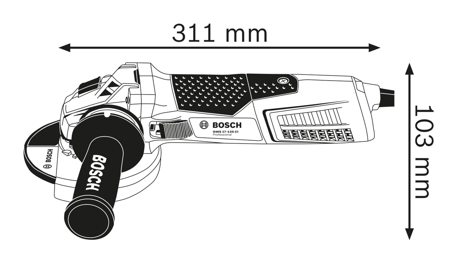 Winkelschleifer Bosch GWS 19-125 CIE – Bild 2