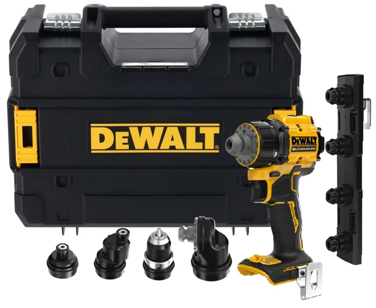 Bohrschrauber mit Wechselaufsätzen DeWalt DCD803NT
