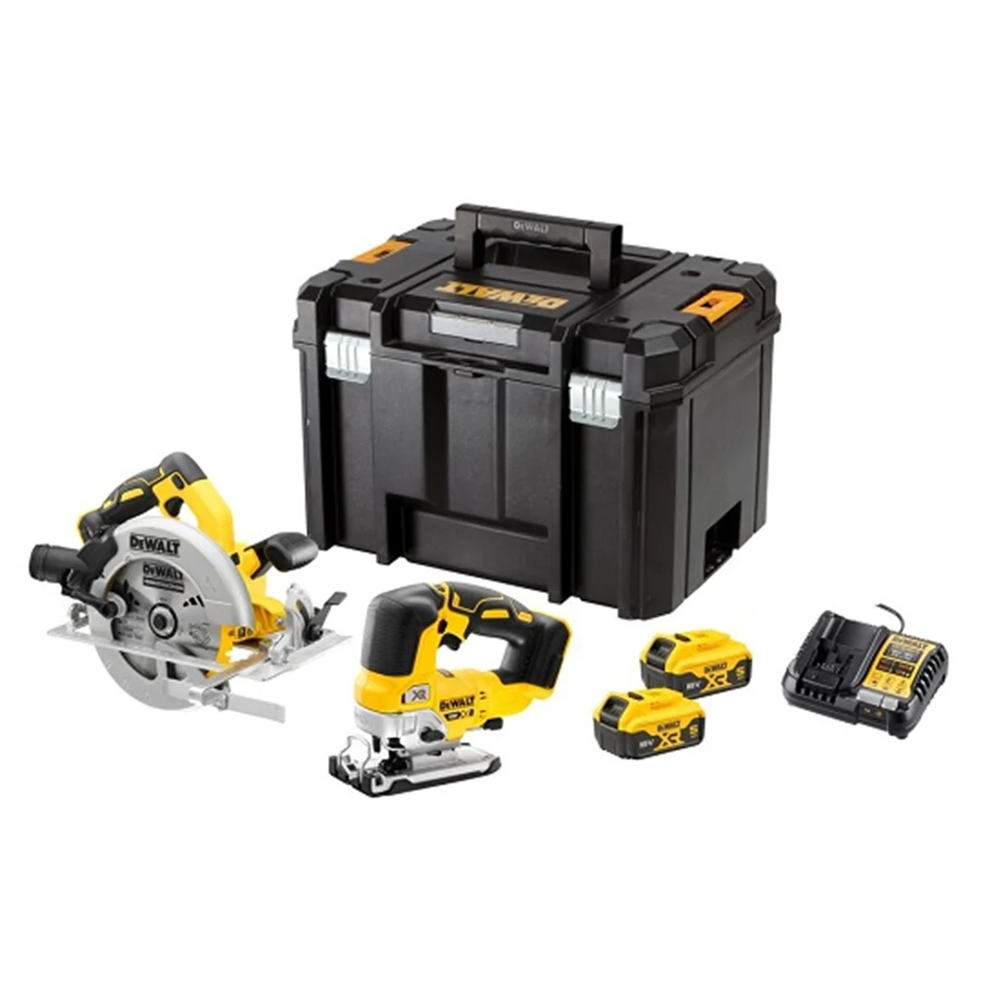 Elektrowerkzeug-Set 18V DeWalt XR DCK2012P2T 2x5.0Ah
