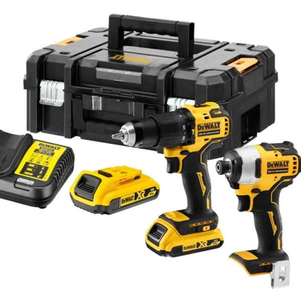 Elektrowerkzeug-Set 18V DeWalt XR DCK2062D2T 2x2.0Ah