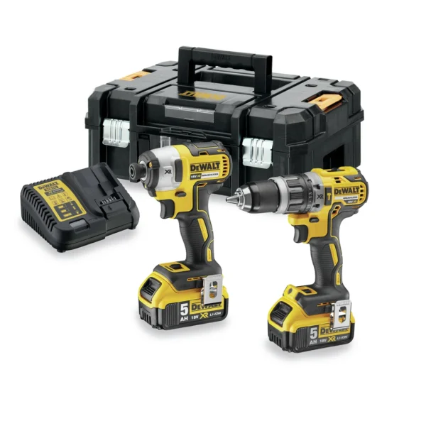 Elektrowerkzeug-Set 18V DeWalt XR DCK266P2T 2x5.0Ah