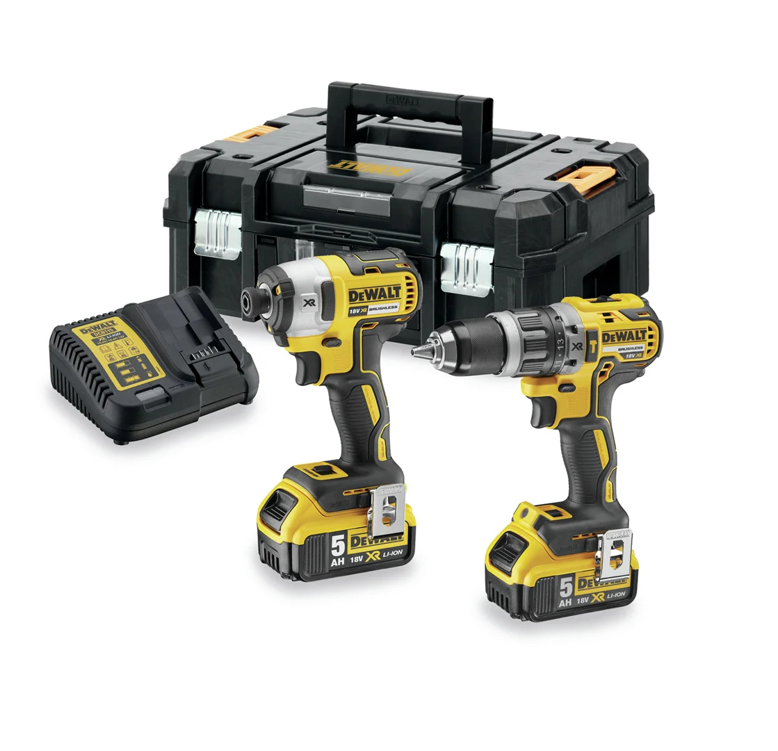 Elektrowerkzeug-Set 18V DeWalt XR DCK266P2T 2x5.0Ah
