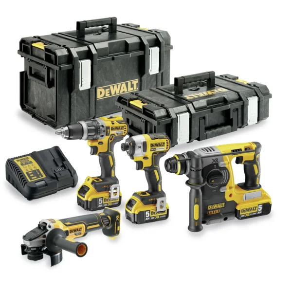 Elektrowerkzeug-Set 18V DeWalt XR DCK422P3 3x5.0Ah