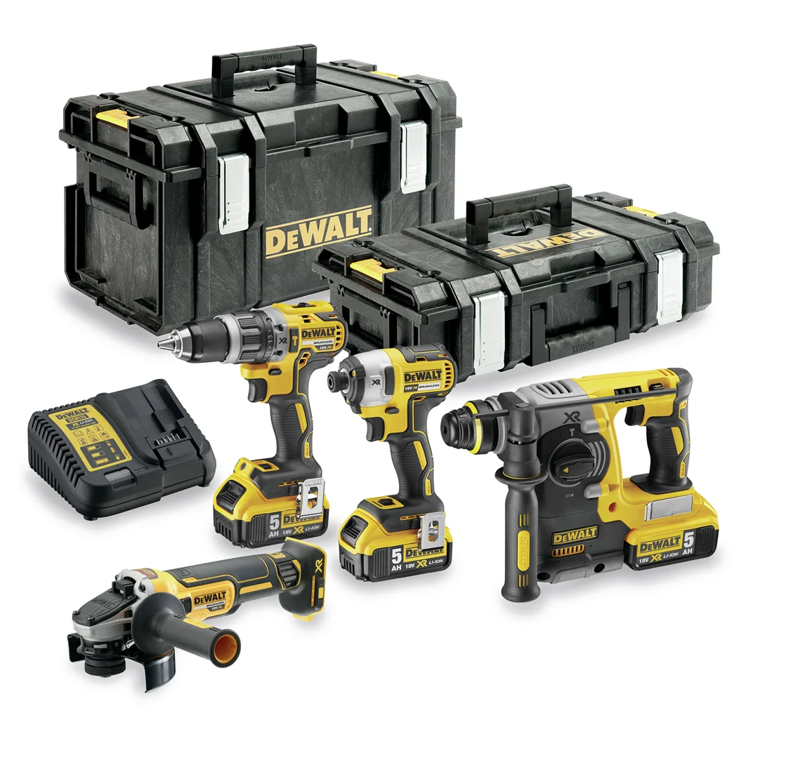 Elektrowerkzeug-Set 18V DeWalt XR DCK422P3 3x5.0Ah