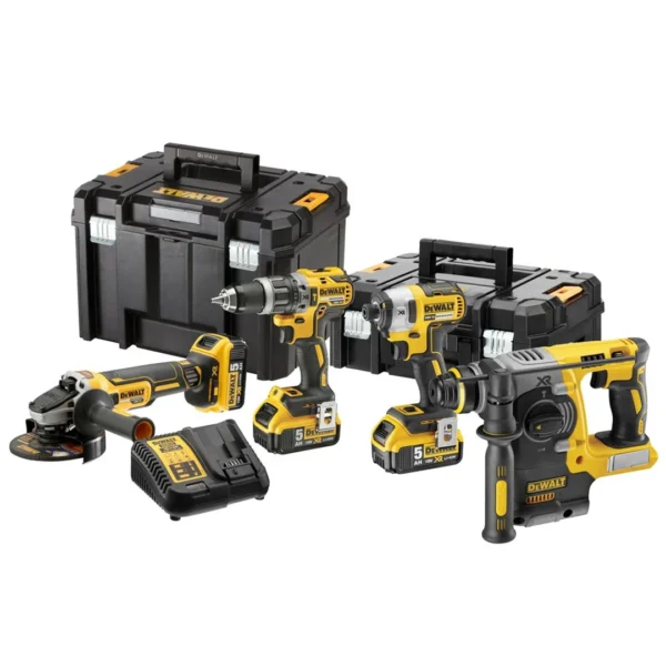 Elektrowerkzeug-Set 18V DeWalt XR DCK422P3T 3x5.0Ah