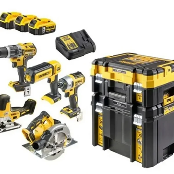 Elektrowerkzeug-Set 18V DeWalt XR DCK500P3T 3x5.0Ah