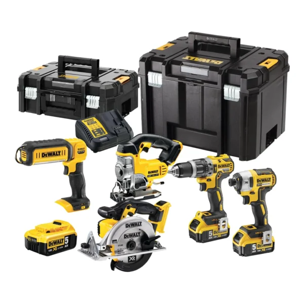 Elektrowerkzeug-Set 18V DeWalt XR DCK551P3T 3x5.0Ah