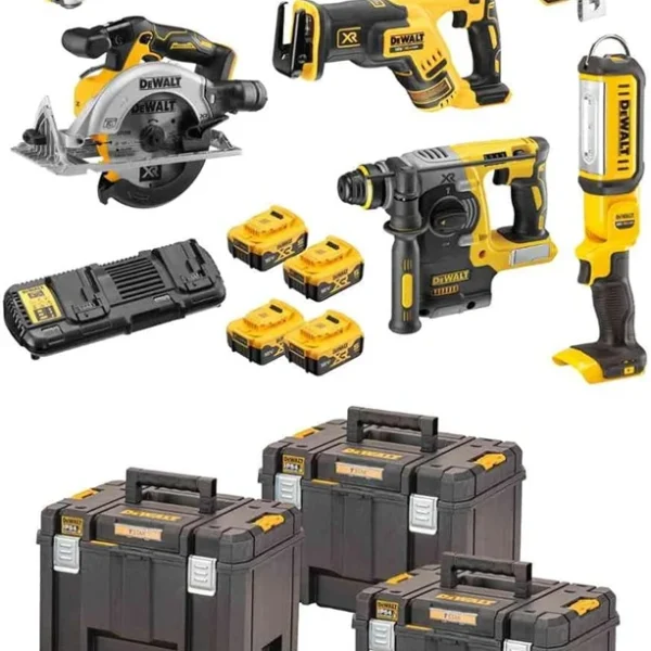Elektrowerkzeug-Set 18V DeWalt XR DCK853P4T 4x5.0Ah