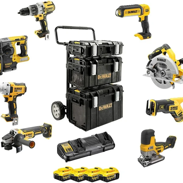 Elektrowerkzeug-Set 18V DeWalt XR DCK856P4 4x5.0Ah