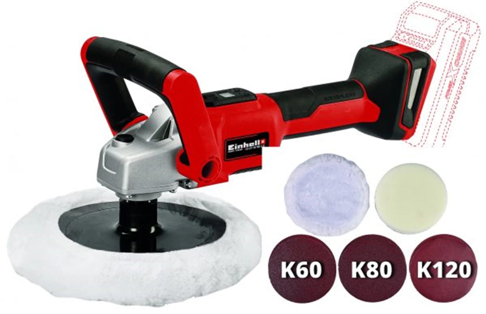 Poliermaschine Einhell CE-CP 18/180 Li Solo