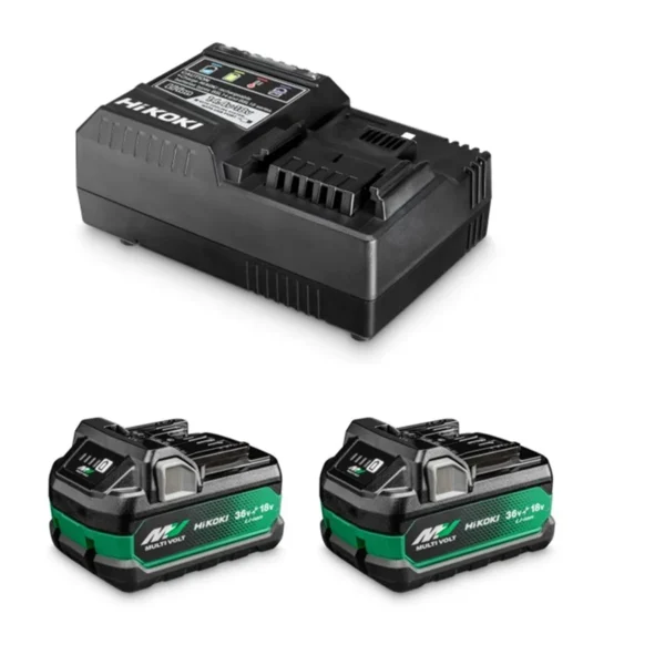 Starterset 18V: 2x2,5Ah Akku BSL36A18X + Ladegerät UC18YSL3 Hikoki UC18YSL3 WHZ