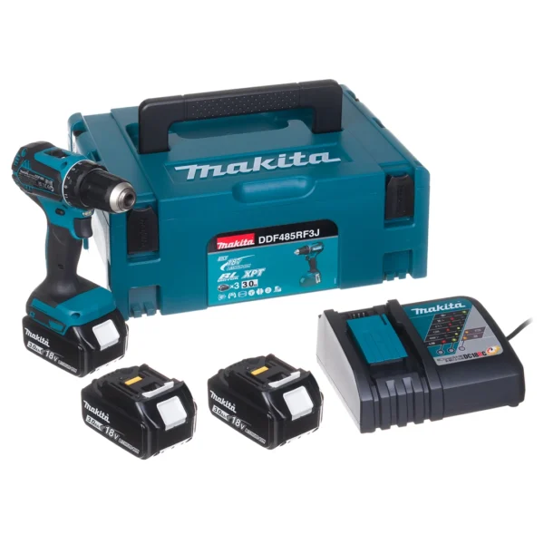 Bohrschrauber Makita DDF485RF3J 3x3Ah MAKPAC 2