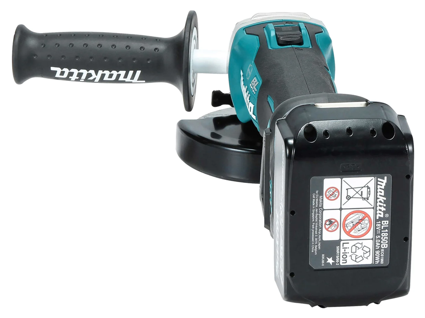 Winkelschleifer Makita DGA513RT3J 3x5.0Ah MAKPAC 3 – Bild 5