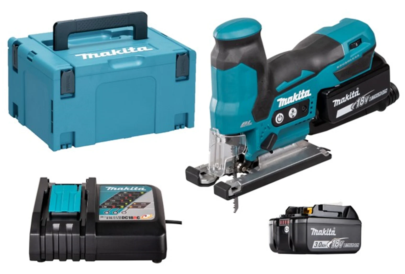 Stichsäge Makita DJV185RFJ 2x3,0Ah MAKPAC 3