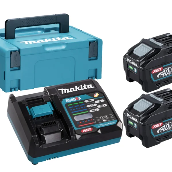 Energie-Set Makita XGT 2xBL4050F+DC40RA