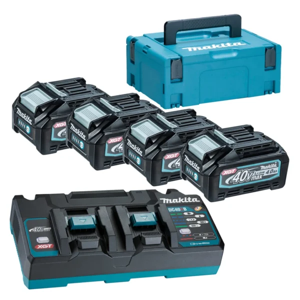 Energie-Set Makita XGT 4xBL4040+DC40R