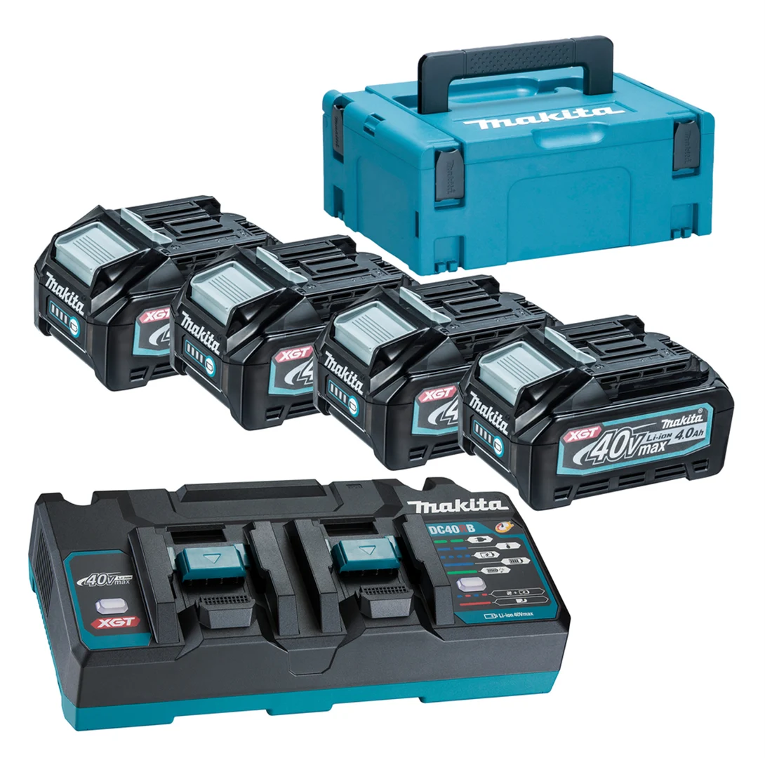 Energie-Set Makita XGT 4xBL4040+DC40R