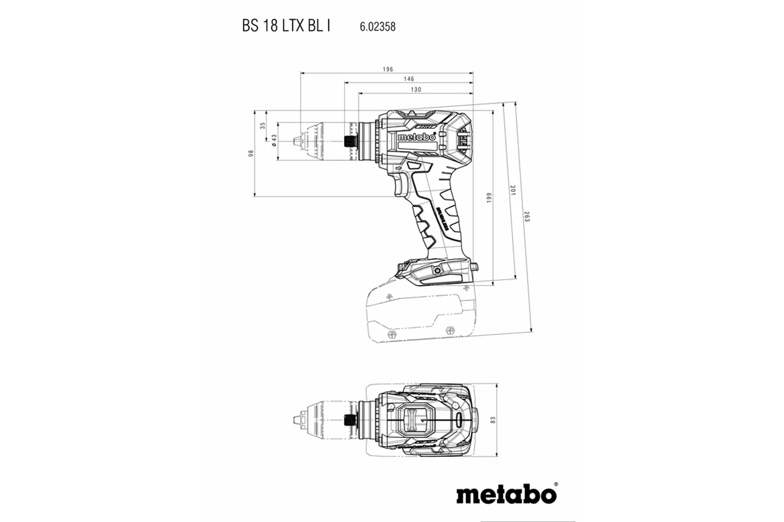 Bohrschrauber Metabo BS 18 LTX BL I – Bild 4