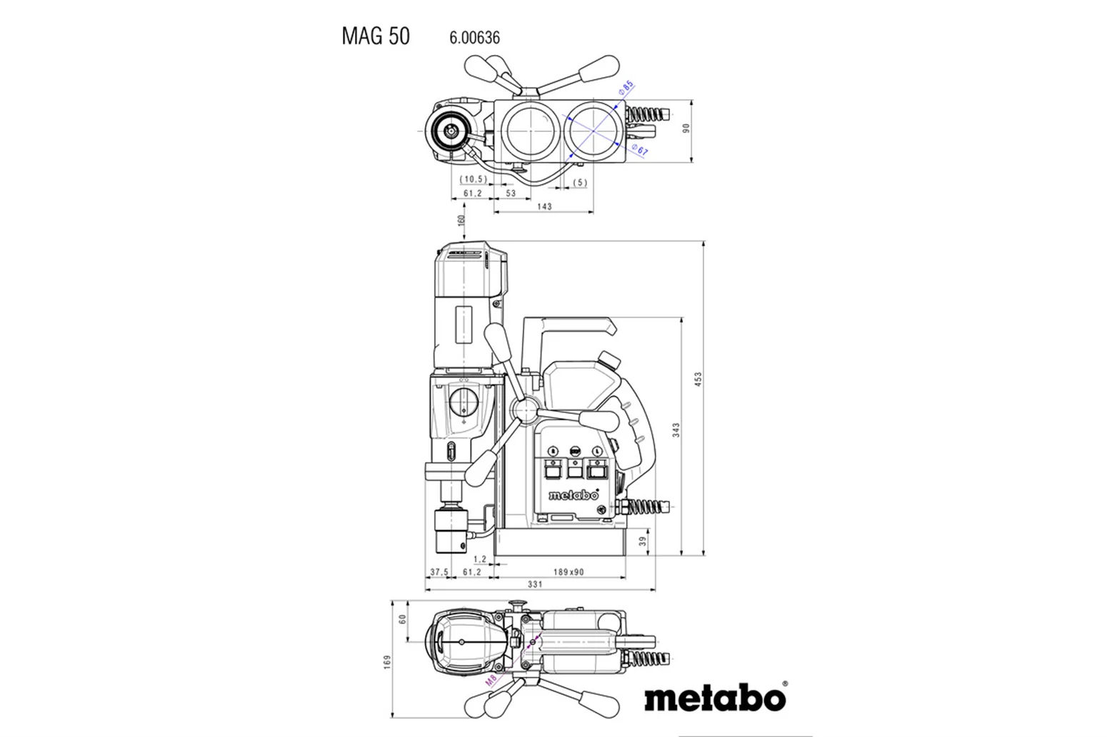 Magnetbohrmaschine Metabo MAG 50 – Bild 4