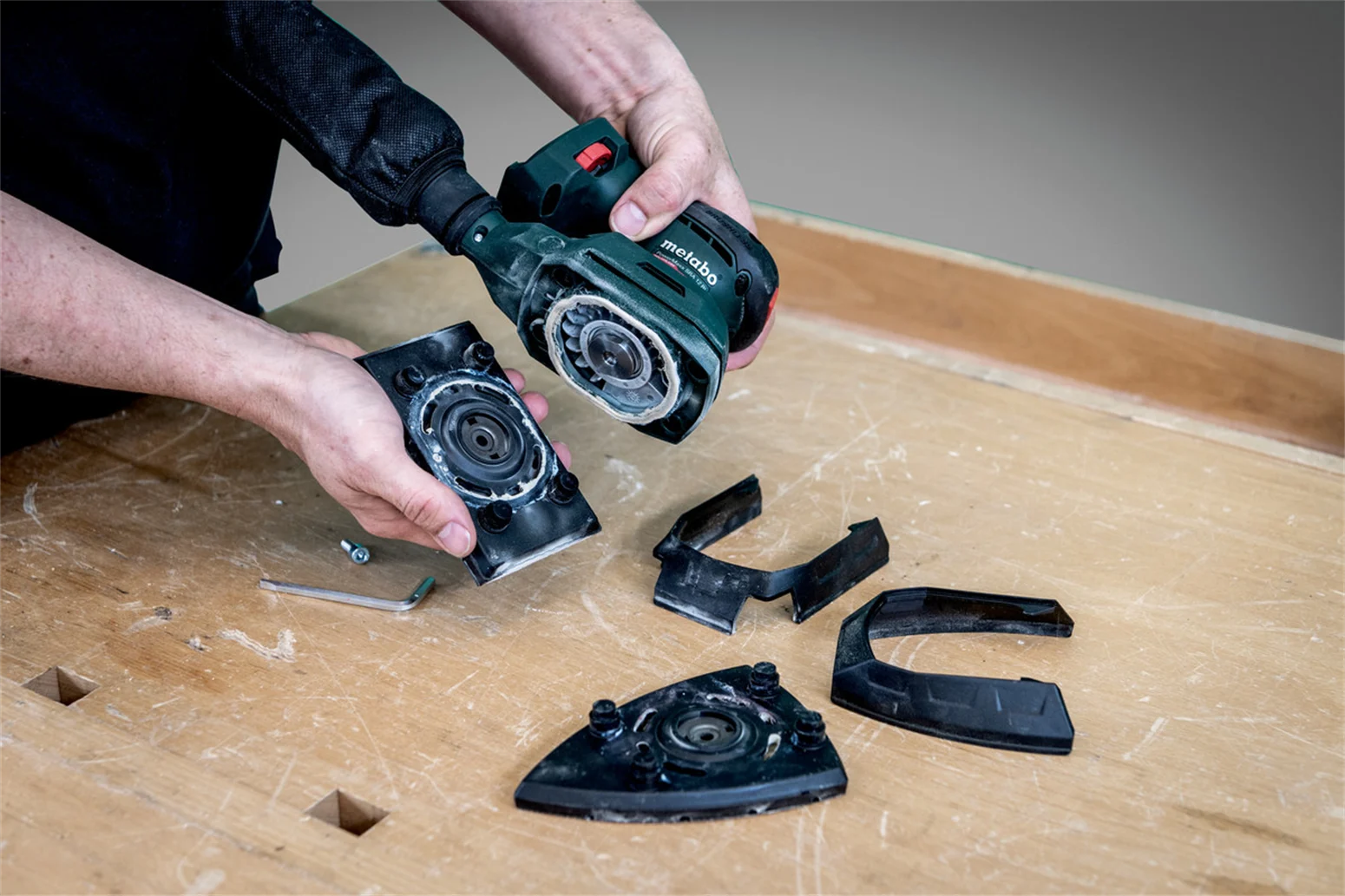 Schwingschleifer im metaBOX-Koffer Metabo PowerMaxx SRA 12 BL – Bild 5