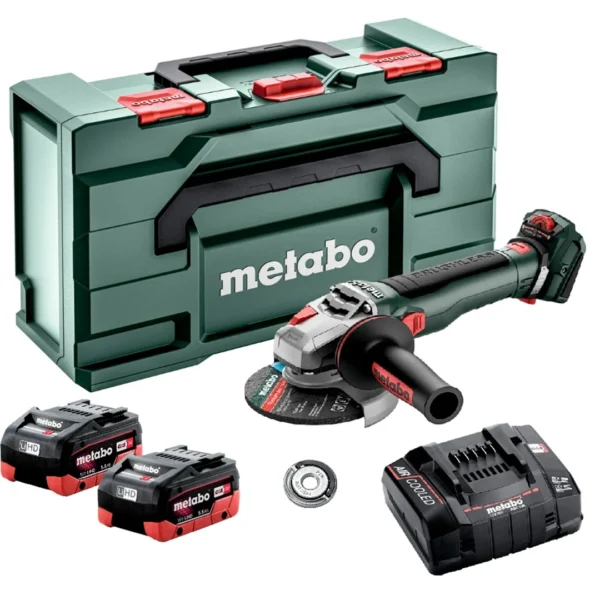 Winkelschleifer Metabo WVB 18 LT BL 11-125 Quick 2x5.5Ah