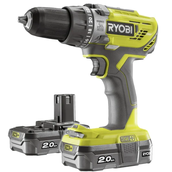 Schlagbohrschrauber Ryobi ONE+ R18PD3-220S 2x2,0Ah