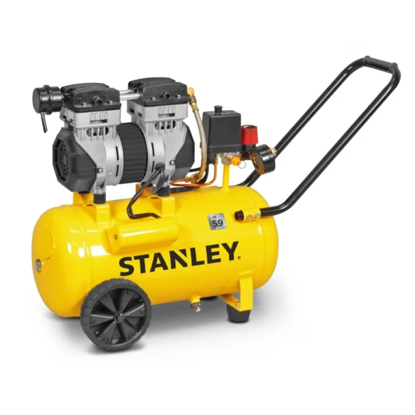 Schallgedämmter ölfreier Kompressor 59dB 24L Stanley B2CC2G4STN704