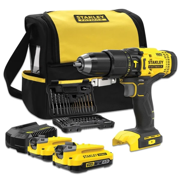 Schlagbohrschrauber Stanley FatMax V20 SFMCD711DSA 2x2,0Ah