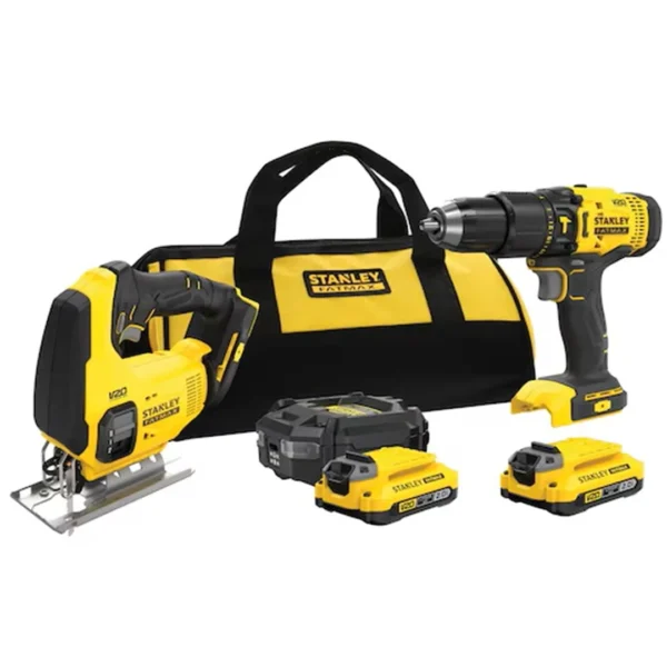 Elektrowerkzeug-Set 18V Stanley FatMax V20 SFMCK212D2S 2x2.0Ah