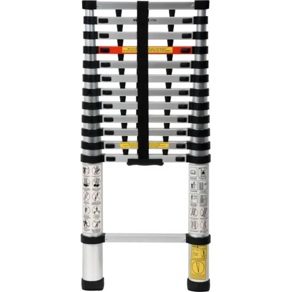 Aluminium-Teleskopleiter 3,8M mit 13 Stufen Vorel 17702